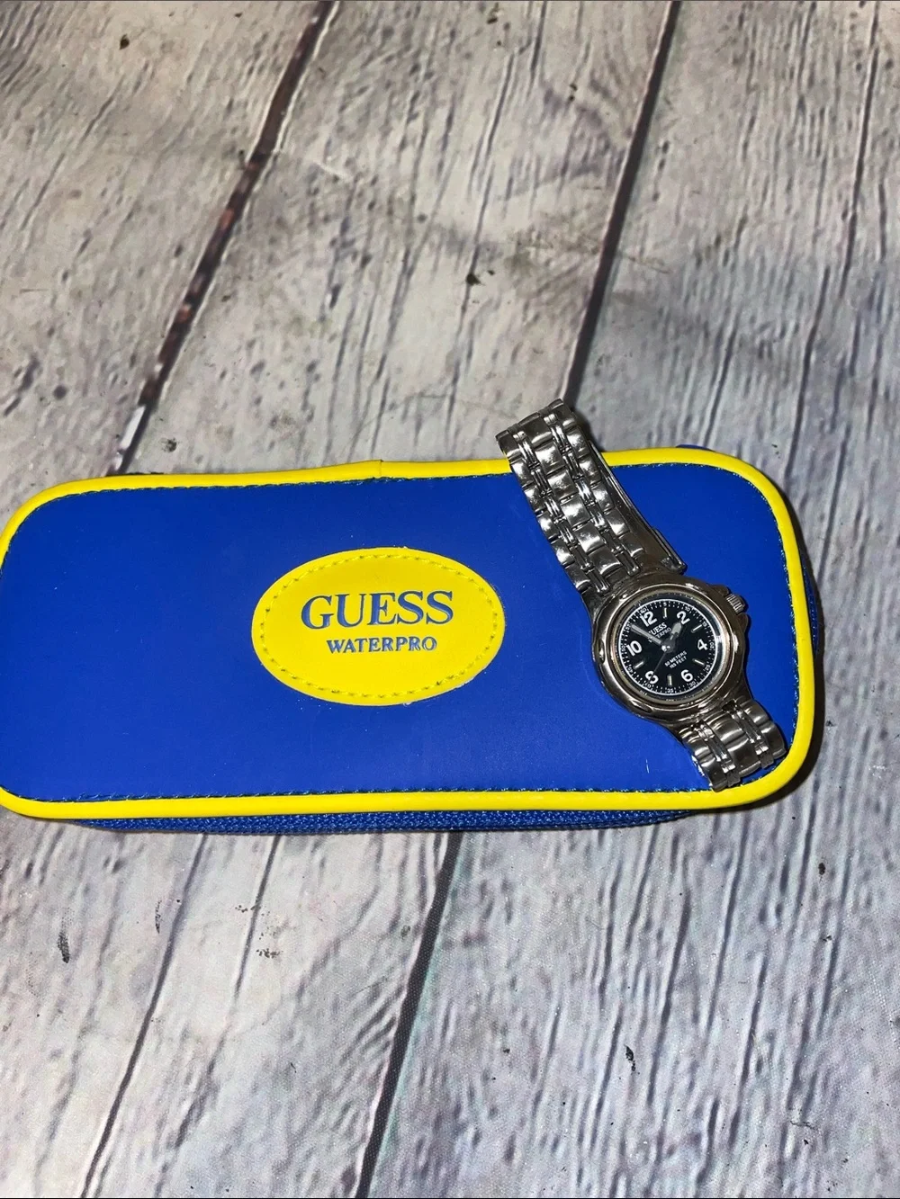 Guess Stainless Steel Watch with Black Dial Women’s Waterpro